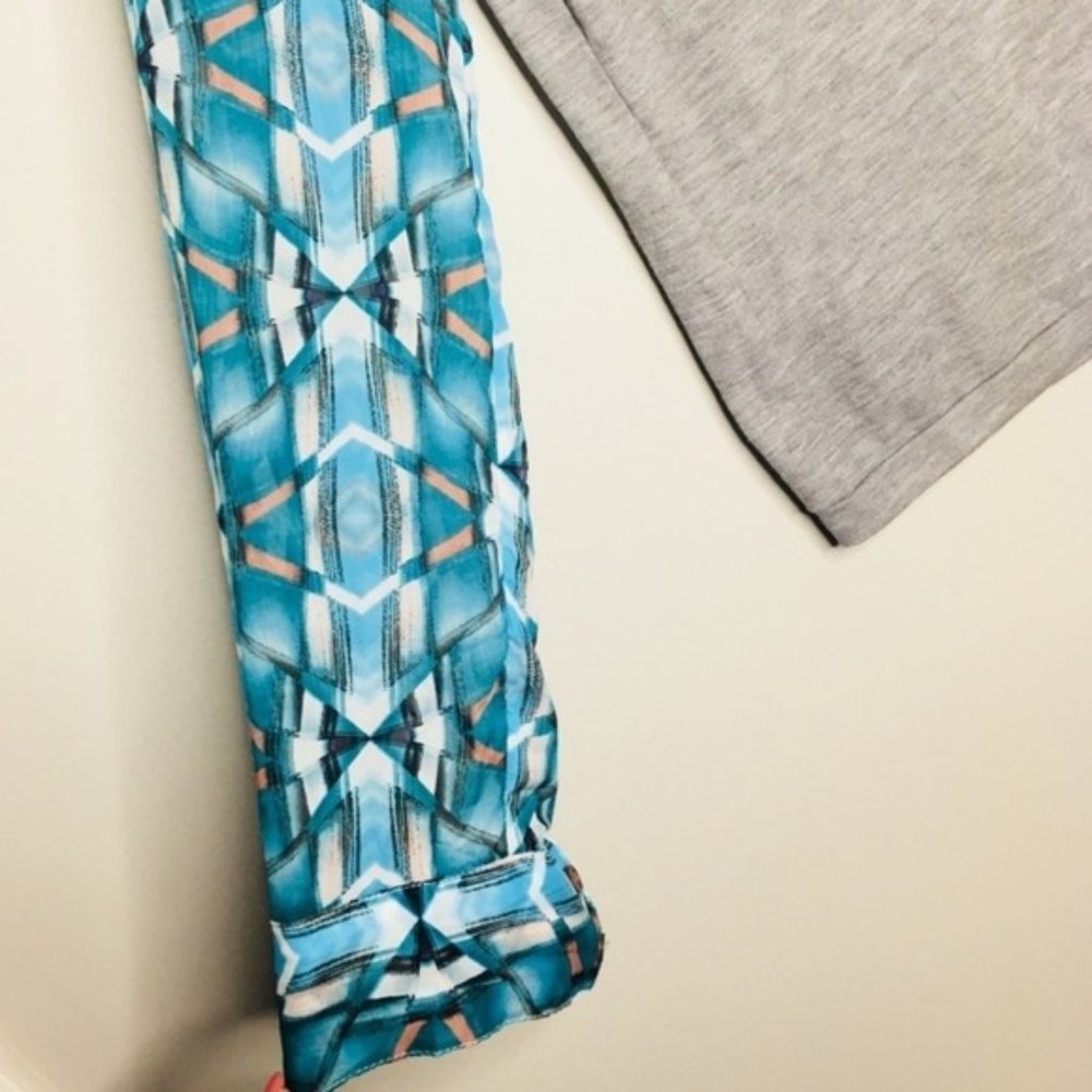 Wayf | Baseball Tee Patterned Sheer Sleeves - image 2